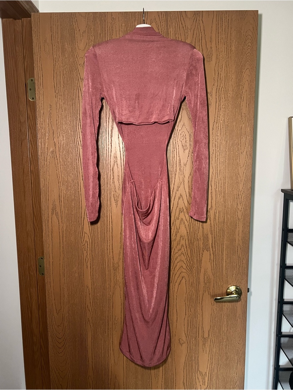 JLUXLABEL Long Sleeve Maxi Dress in Dusty Rose - Picture 3 of 3